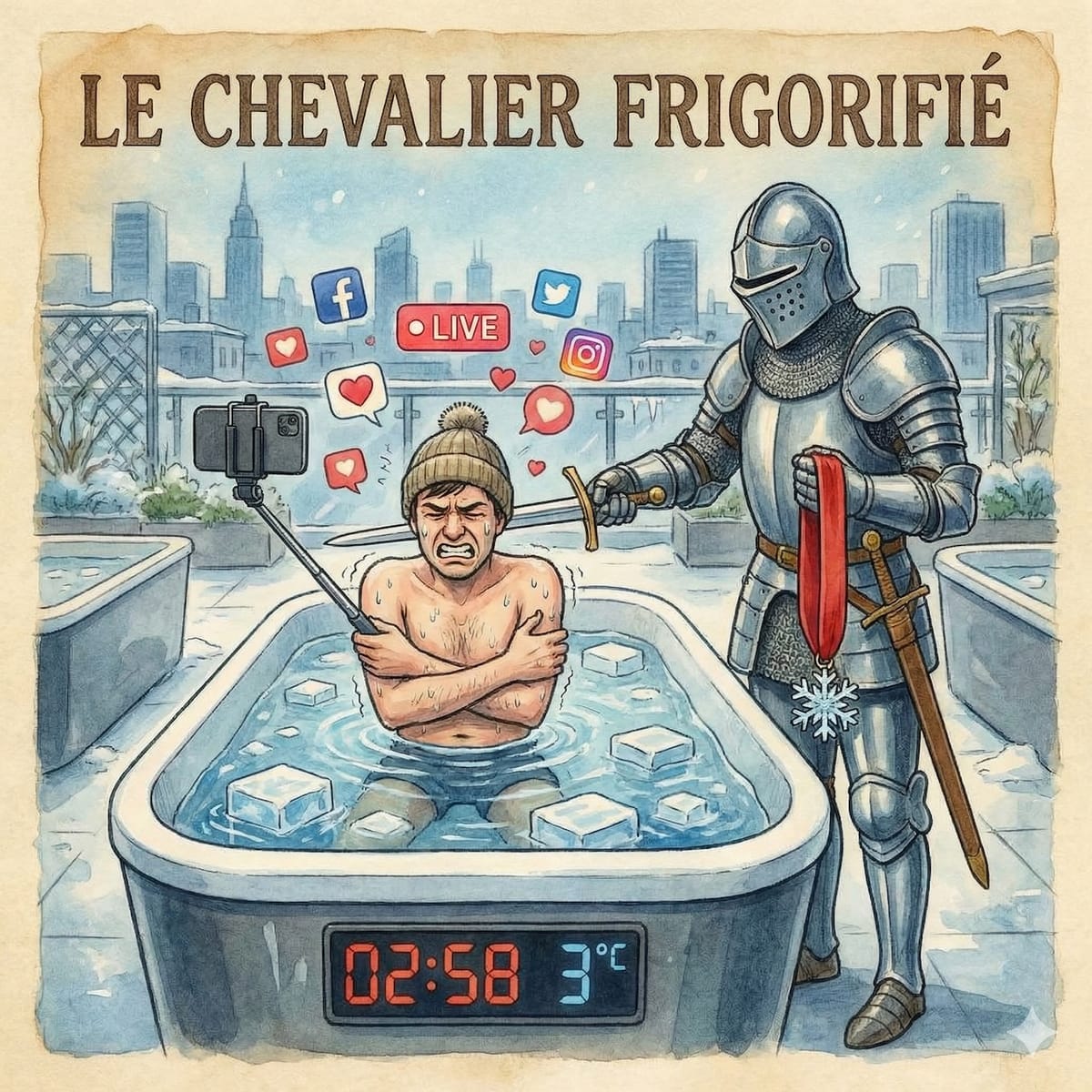 Cold plunge : la nouvelle épreuve d’adoubement ou juste un concours de likes ?